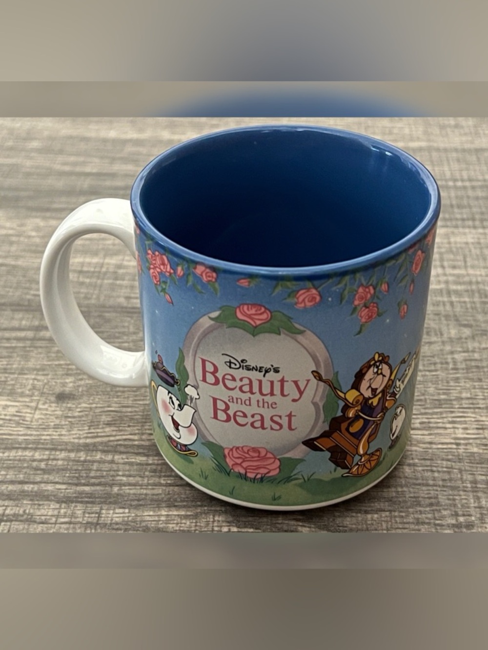 Disney Beauty and The Beast Vintage 90's Coffee Multicolor Mug